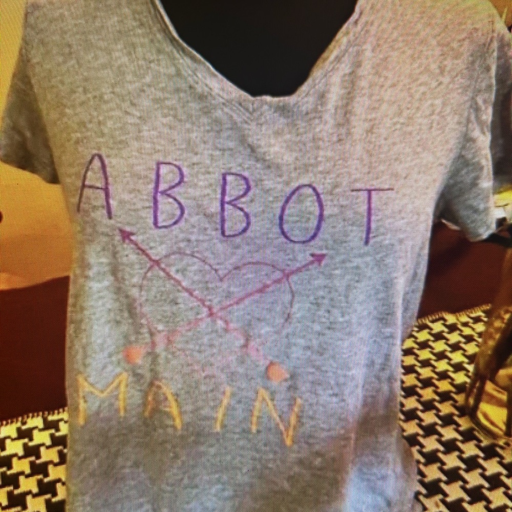 2/$12 Abbot Main t shirt   Size L